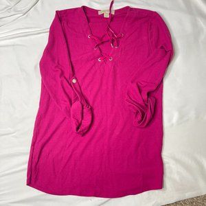 Michael Kors Hot Pink mid length top
